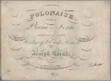 Polonaise pour le piano-forte : composée et dediée à Mademoiselle Emilie Honold : Oeuvre troisième