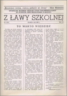 Z ławy szkolnej: Kwartalnik młodzieży szkolnej I Liceum Ogólnokształcącego im. Filomatów Ziemi Michałowskiej R. 1983, Nr. 2(31)