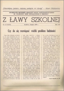 Z ławy szkolnej: Kwartalnik młodzieży szkolnej I Liceum Ogólnokształcącego im. Filomatów Ziemi Michałowskiej R. 1986, Nr. 1 - 2(42 - 43)