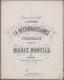 Polonaise la Reconnaissance á Madame la Générale de Sloutchevsky