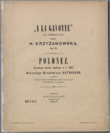 "A la gavotte" : na fortepian : op 11