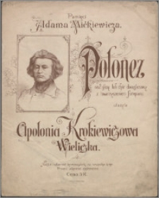 Polonez : na 2 głosy lub chór dwugłosowy z towarzyszeniem fortepianu