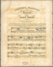 Oginsky's polonaise or the lament : for the piano forte