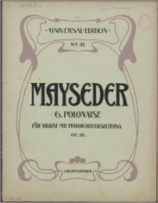 Sixième polonaise : op. 38
