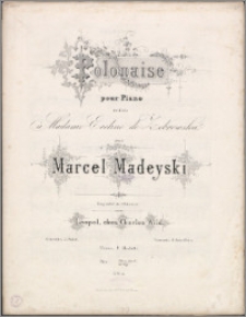 Polonaise : pour piano : dédiée à ... Eveline de Żebrowska