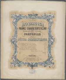 Rozmowa : polonez charakterystyczny : skomponowany i ułożony na fortepian : dz. 14