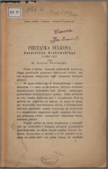 Pieczątka Sulkona kasztelana krakowskiego z roku 1243