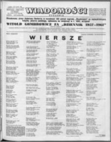 Wiadomości, R. 18 nr 15/16 (889/890), 1963