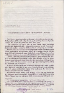 Drukarskie zamierzenia i dokonania Lindego