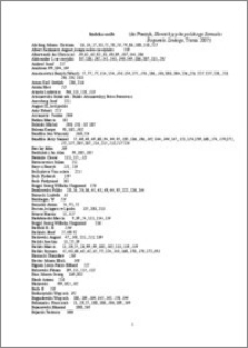 Indeks osobowy do : "Słownika języka polskiego S. B. Lindego"