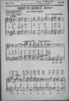 Gdzież to jedziesz Jasiu? : na chór męski